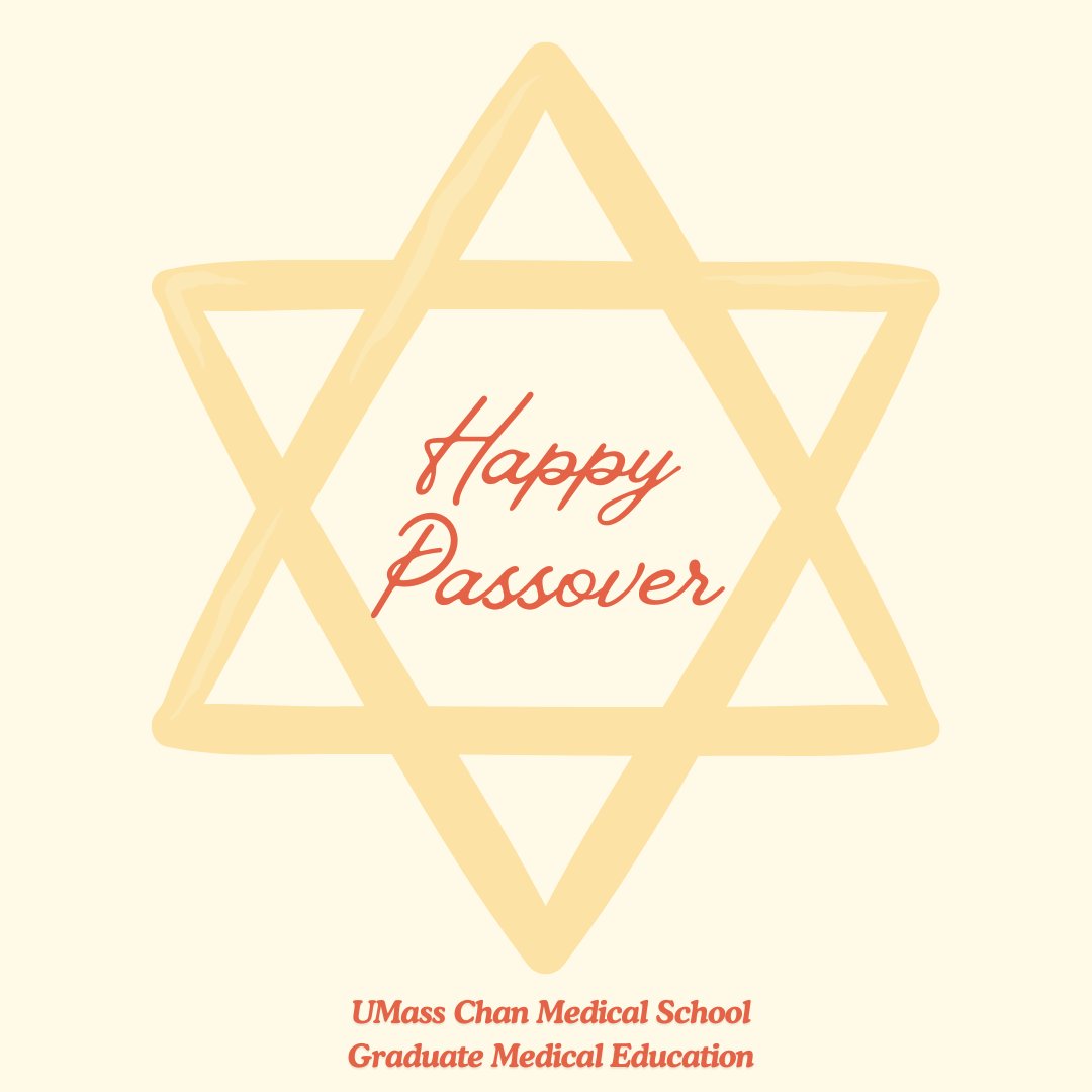 Wishing you a Passover filled with peace, freedom, and sweet moments with loved ones.
#Passover #peace #freedom #joy #family #friends #GME #UMassChan #UMassMemorialHospital #residency #fellowship