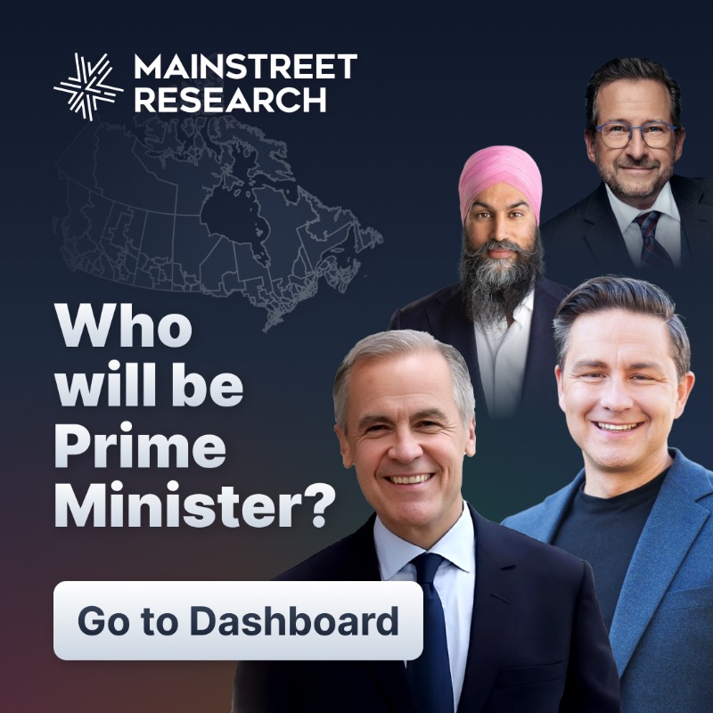 MainStResearch's tweet photo. Who will be Canada’s next PM? 

Check our 🇨🇦 Daily Tracker to find out 👇