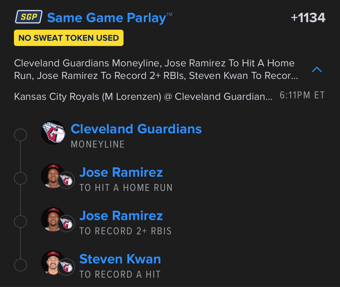 TribeofIndians's tweet photo. JOSEEE JOSE JOSE JOSEEEEEEEE! GO TRIBE‼️ LETS GET SOME MOOLAH‼️
#GuardsBall #MLB #fanduel #Fanduelparlay #Cleveland #bets #bet #MLBBets #Guardians https://t.co/ak25t8gVV8