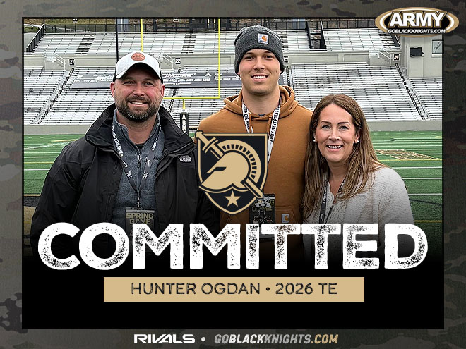 🚨#ArmyFootball Commitment Alert 🚨 

2026 TE Hunter Ogden commits following the Annual Black &amp; Gold Spring Game at West Point

"Come Inside GoBlackKnights.com For The Latest Dose Of Recruiting News, Analysis, Highlights &amp; Updates”

bit.ly/4czJgcS