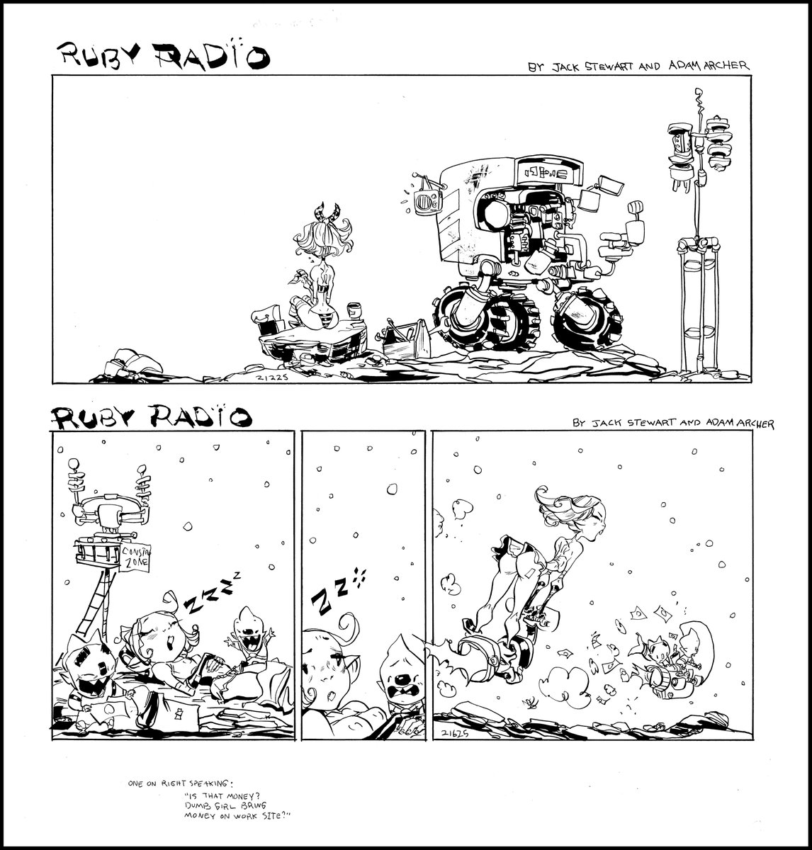 Jack_Stewart's tweet image. #RubyRadio #Inks by the fantastic @AdamArcherArt!