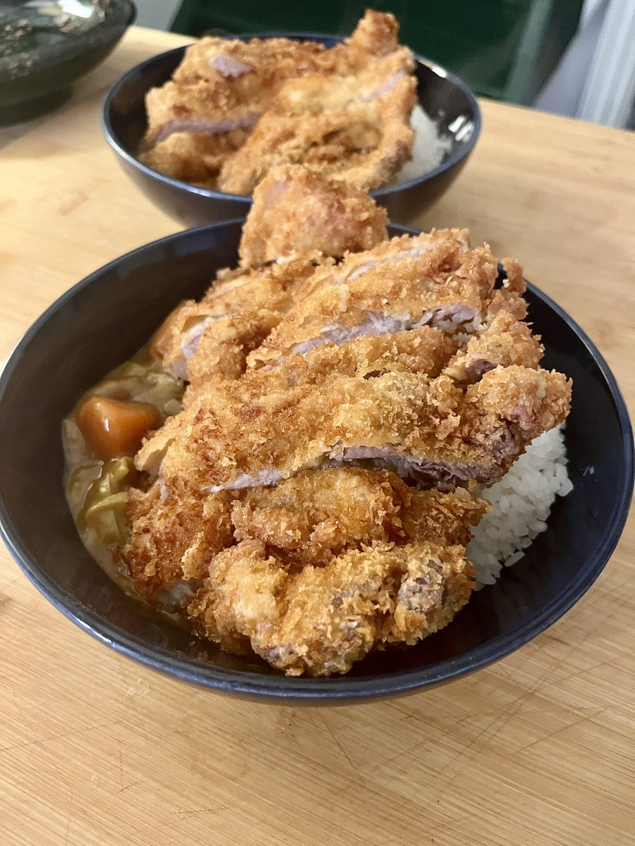 Katsu curry (accidentally oversized katsu).