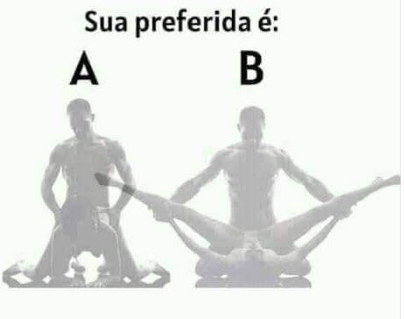 Essa e aquela pergunta que deixa agente sem escolha as duas são boas
