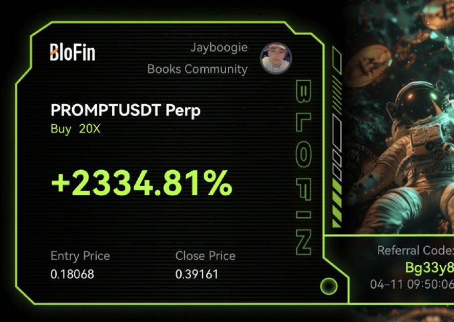 Booksey's tweet photo. The big influencers are now talking about $PROMPT

But the smaller influencers and the real traders know the truth

The proof is in the pudding 🥄 
follow the right people &amp; WIN ⬇️ https://t.co/U7kq6ws7mp