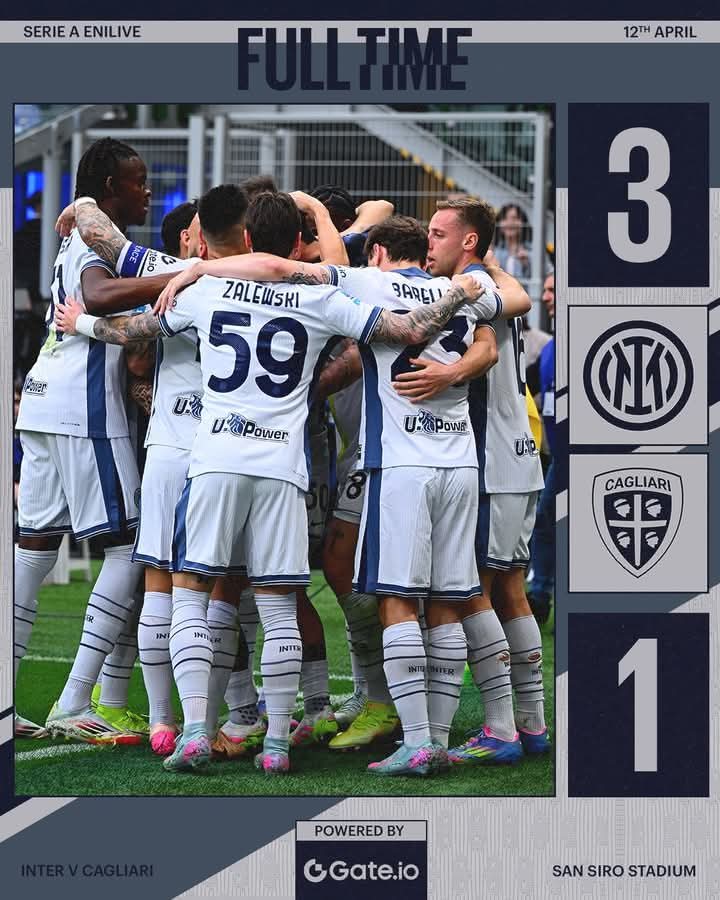 FilippoDeZan6's tweet image. Allunghiamo in classifica a +6!!⚫🔵 #ForzaIntersempre🖤💙🏆