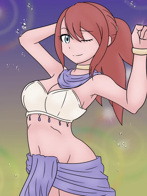 踊り子に転生したセレナ #イラスト #オリキャライラスト