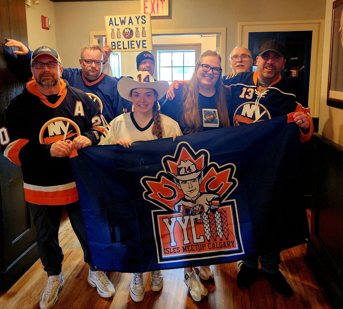 Isles Meetup Calgary (@islesmeetupsyyc) on Twitter photo Last Meetup of the season! Not a season to remember on the ice but we have an incredible group here in Calgary! Thank you all and let's do it next season. Thank you <a href="/YYCBestPubs/">Calgarys Best Pubs</a> Limericks and the <a href="/NYIslanders/">New York Islanders</a>. <a href="/IslesMeetups/">X-Isles Meetups</a>
<a href="/Thomas_Hickey14/">Thomas Hickey</a> <a href="/IslesMSGN/">Isles on MSGSN</a>
🟦⬜️🟧🤠🇨🇦 Last Meetup of the season! Not a season to remember on the ice but we have an incredible group here in Calgary! Thank you all and let's do it next season. Thank you <a href="/YYCBestPubs/">Calgarys Best Pubs</a> Limericks and the <a href="/NYIslanders/">New York Islanders</a>. <a href="/IslesMeetups/">X-Isles Meetups</a>
<a href="/Thomas_Hickey14/">Thomas Hickey</a> <a href="/IslesMSGN/">Isles on MSGSN</a>
🟦⬜️🟧🤠🇨🇦