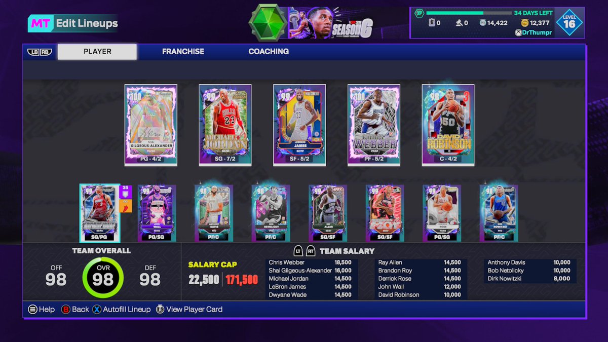 CarsonPapp's tweet photo. @PStarMyTeam 100 Holo Shai, 100 Webber, 99 Drose, couple mid Opals, took the Kerr coach, and allllll them badges…definitely worth it https://t.co/6ejkkNcudo