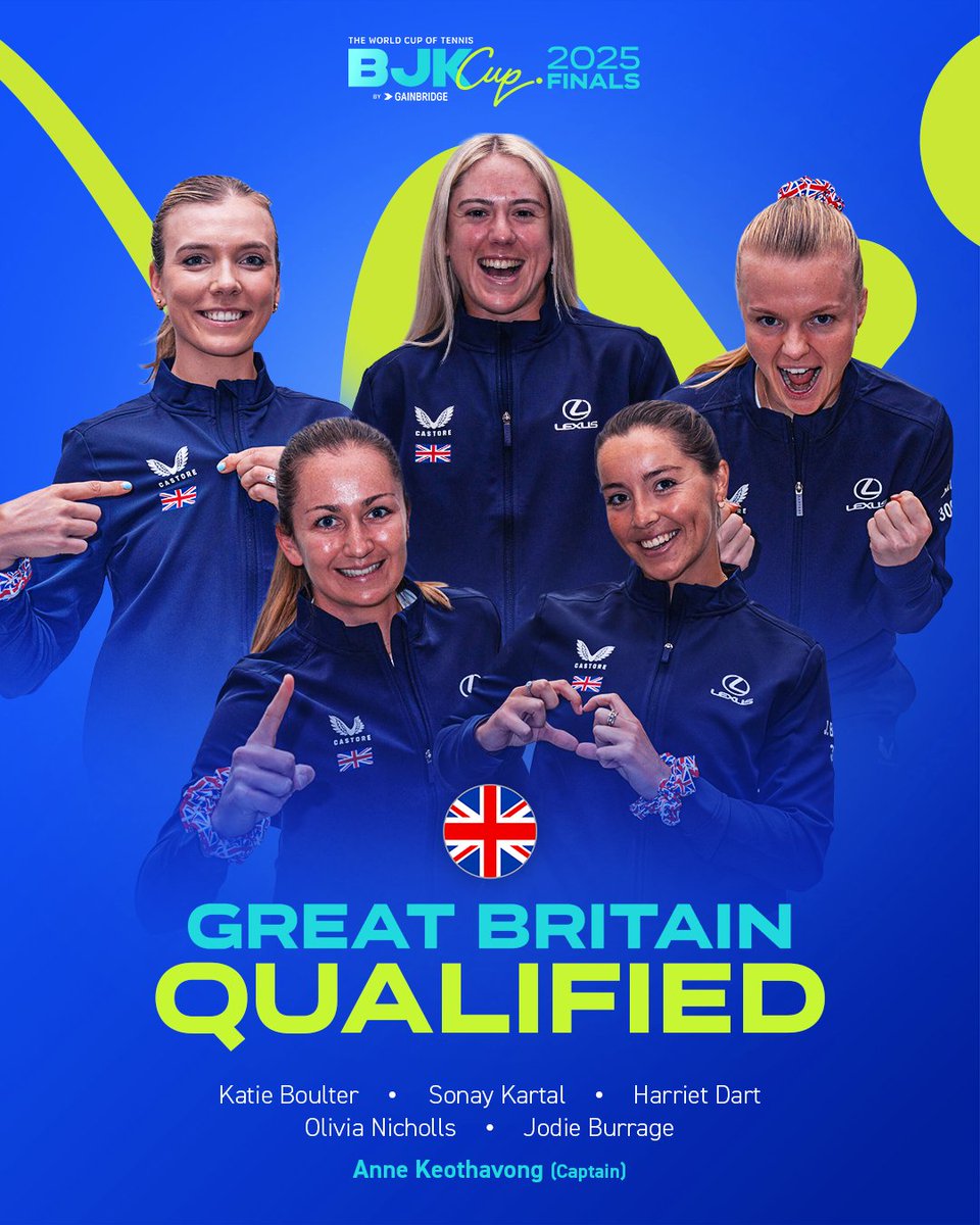 BJKCup's tweet photo. Great Britain with a great victory 😉

Through to the #BJKCup Finals once again 🇬🇧👏 https://t.co/C4msw4tb5P