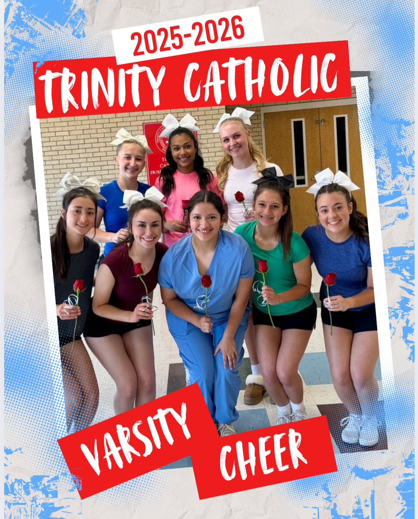 Introducing your 2025-2026 TC Varsity Cheer Squad! Congratulations Ladies ❤️🤍🩵