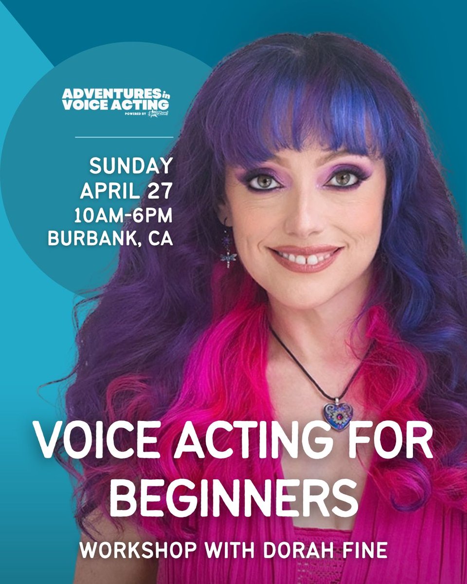 🎙️✨ Begin Your Anime, Animation &amp; Game Voice Acting Adventure April 27 wix.to/GvZKqDq
@adventuresinva @bangzoom @dorahfine