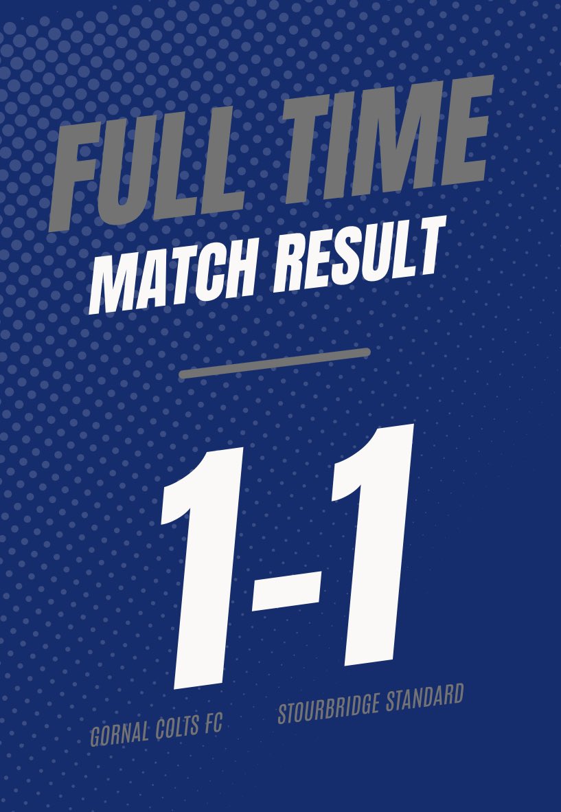 We take a point after conceding early on in the game. 

Our goal came from Will Slater