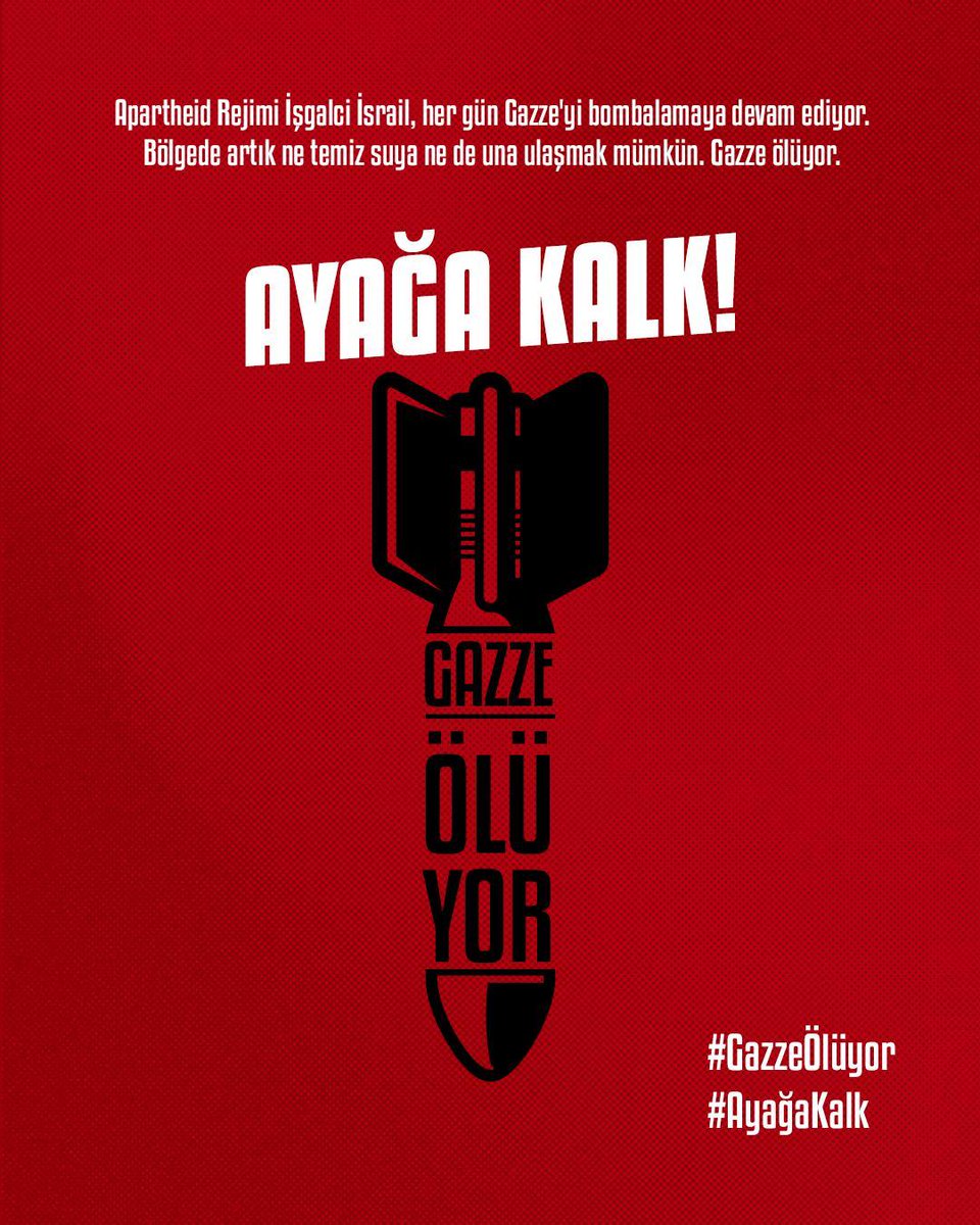 Susma,  haykır! 
#GazzeÖlüyor 
#AyağaKalk