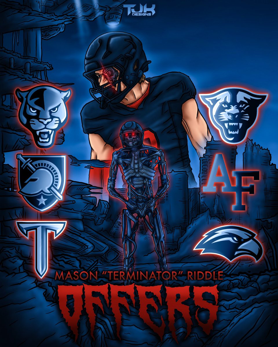 Mason Riddle TE, 26 (@masonriddle26) on Twitter photo 2026 TE Mason Riddle is not a man, but rather a machine.
#offers #terminator #graphicdesign #whereshome #collegefootball #cfb
<a href="/AllenTrieu/">Allen Trieu</a> <a href="/TomLuginbill/">Tom Luginbill 🇺🇸 🏈</a> <a href="/DemetricDWarren/">Demetric D. Warren</a>
<a href="/SWiltfong_/">Steve Wiltfong</a> <a href="/johnnywilk_john/">John Wilkinson</a> <a href="/bighitslive/">BIGHITSLIVE</a>
<a href="/PrepRedzoneTX/">Prep Redzone Texas</a> <a href="/Bryan_Ault/">Bryan Ault - Midwest Scout</a>
<a href="/Rivals/">Rivals</a>Landyn
@RivalsJavi @rivals 2026 TE Mason Riddle is not a man, but rather a machine.
#offers #terminator #graphicdesign #whereshome #collegefootball #cfb
<a href="/AllenTrieu/">Allen Trieu</a> <a href="/TomLuginbill/">Tom Luginbill 🇺🇸 🏈</a> <a href="/DemetricDWarren/">Demetric D. Warren</a>
<a href="/SWiltfong_/">Steve Wiltfong</a> <a href="/johnnywilk_john/">John Wilkinson</a> <a href="/bighitslive/">BIGHITSLIVE</a>
<a href="/PrepRedzoneTX/">Prep Redzone Texas</a> <a href="/Bryan_Ault/">Bryan Ault - Midwest Scout</a>
<a href="/Rivals/">Rivals</a>Landyn
@RivalsJavi @rivals