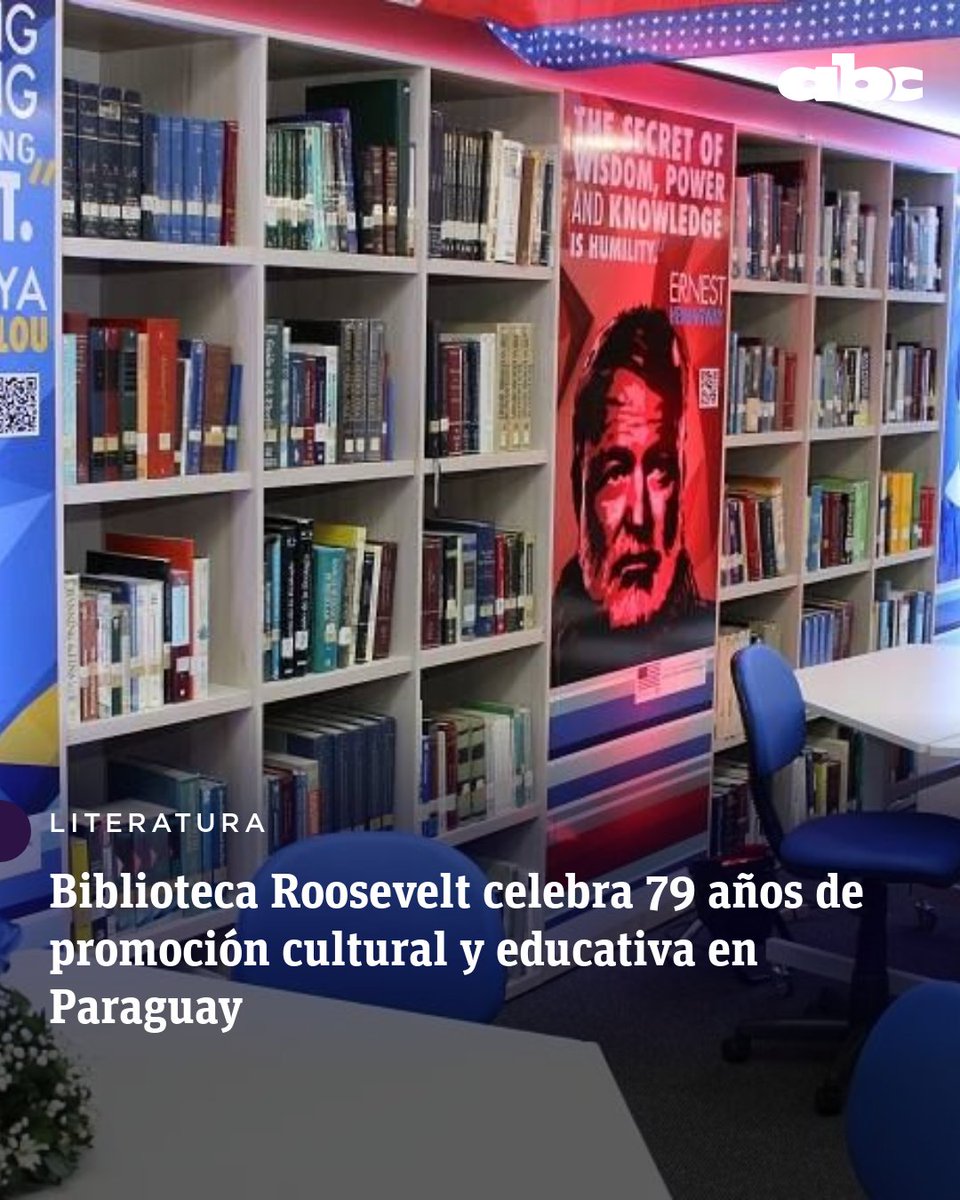 ABCDigital's tweet photo. #ABCCultura La Biblioteca Roosevelt, una de las principales instituciones culturales del país, conmemora su 79° aniversario. Así como cada año, reafirma su compromiso con la formación intelectual, la promoción de la lectura y la innovación tecnológica.

🔴 WhatsApp: https://t.co/aAPBX7d5LX

Más detalles: https://t.co/cE5jbWWYw3