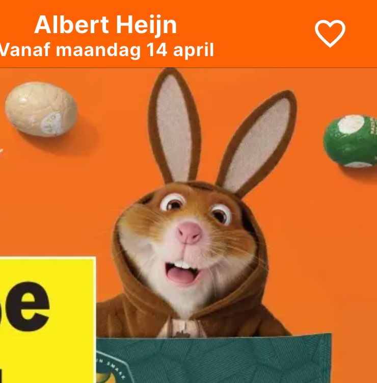 maickel1979's tweet image. Meer mensen die dit net zo super schattig vinden als ik?😍 
so cute ! HamsterHaasjes 
⁦@albertheijn⁩ 

#AH #folder #Hamsteren #pasen #supermarkt #haasjes #HamsterHaasjes