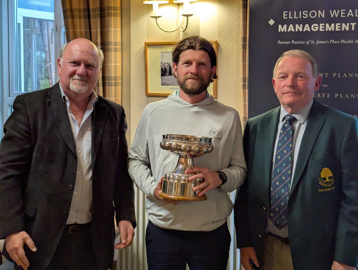 Congratulations to Daryl Callister from <a href="/CastletownGolf/">CastletownGolfLinks</a> on winning The Sandiway Oak with a score of 138, 2 under par.  Thanks for your kind words about Sandiway and the tournament. Good luck to everyone playing in The Horn <a href="/delameregolf/">Delamere Forest GC</a> tomorrow.  See you next year. @ProSandiway
