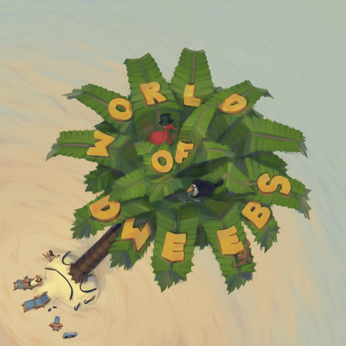 ~.. Save The Date! 🗓️
NEW ALBUM - 🌴WORLD OF DWEEBS🌴
Coming Sunday April 20th, Full Album Animated Visualizer premiering on my YT at 12 noon EST on said date. More details to come - thanks for your patience. :)
Art by the immaculate <a href="/ZIKBAKGURI/">ZIK</a>