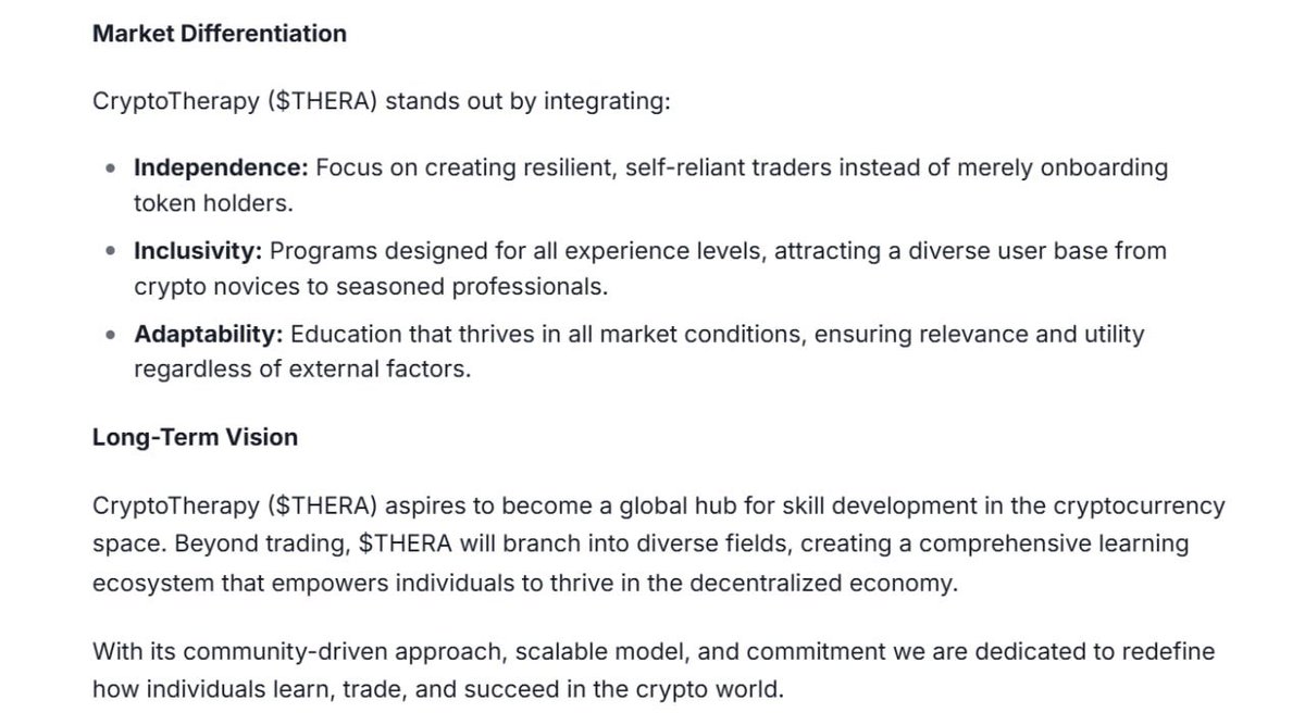 Crypto_Therapy_'s tweet image. Market Differentiation while still building Bridges
#Gitbook #Reveal $THERA