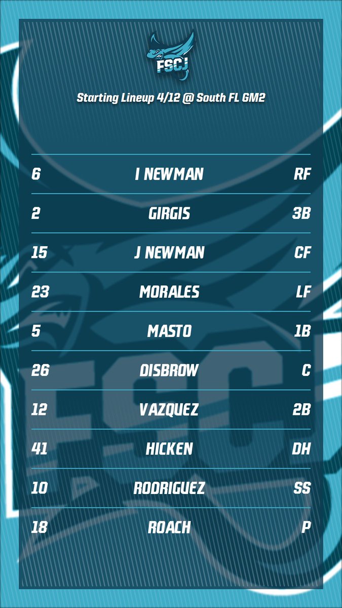 Series finale starting nine!