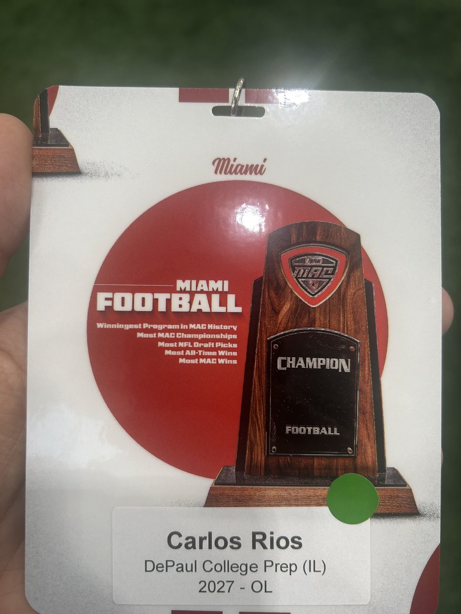 Carlos Rios (@c_rios78) on Twitter photo Had a great time at <a href="/MiamiOHFootball/">Miami Football</a> for a spring practice. Learned a lot and hope to be back. <a href="/OLMafia/">OL MAFIA</a> <a href="/coachpass23/">Michael Passarella</a> <a href="/CoachBizz/">Nick Bizzieri</a> <a href="/CoachBorsch/">Grant Borsch</a> <a href="/KylePetros1/">Coach Petros</a> <a href="/EDGYTIM/">Timothy “EDGYTIM” OHalloran</a> <a href="/ColtArthur/">Coach Arthur</a> <a href="/Coachjpatton/">James Patton</a> Had a great time at <a href="/MiamiOHFootball/">Miami Football</a> for a spring practice. Learned a lot and hope to be back. <a href="/OLMafia/">OL MAFIA</a> <a href="/coachpass23/">Michael Passarella</a> <a href="/CoachBizz/">Nick Bizzieri</a> <a href="/CoachBorsch/">Grant Borsch</a> <a href="/KylePetros1/">Coach Petros</a> <a href="/EDGYTIM/">Timothy “EDGYTIM” OHalloran</a> <a href="/ColtArthur/">Coach Arthur</a> <a href="/Coachjpatton/">James Patton</a>