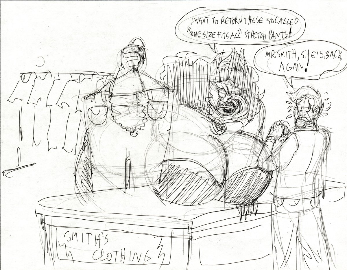 Sketches of the shenanigans of the Douglases.