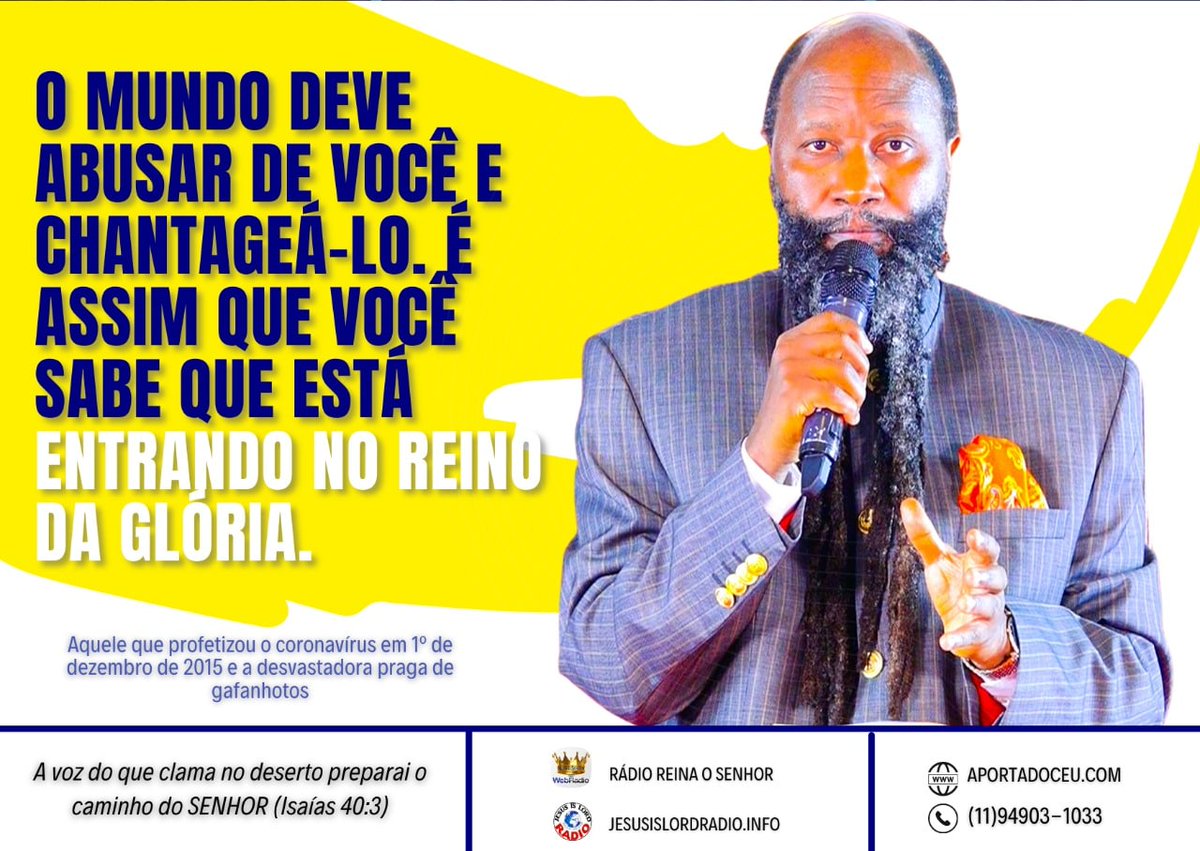 NdiaSilva114839's tweet photo. *🚨THE LORD’S TAG*

#TheWayRevival

#TheWayRevival

JEOVÁH É INIMIGO DO MUNDO. https://t.co/AmNjDVyrkO