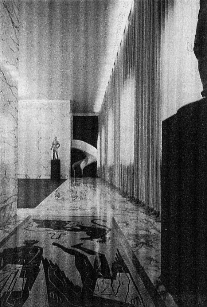 cinecitta2030's tweet image. Benito Mussolini’s personal gym the ‘Palestra del Duce’ designed by Italian architect Luigi Moretti