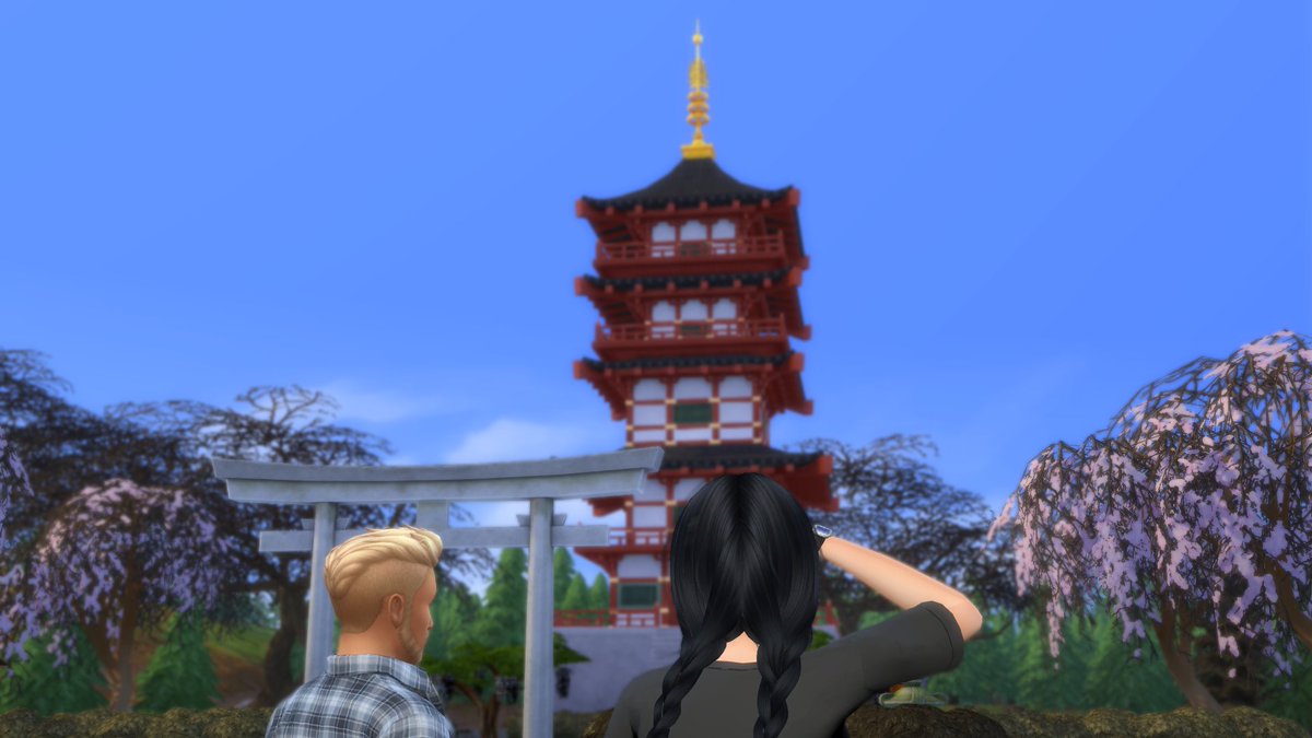 IsraSimlish's tweet photo. Un paseo por Monte Komorebi. #Sims4 #TheSims4 #SimsEs #Sims4Legacy ¿Quiénes son? https://t.co/iWDfhHLzCc
