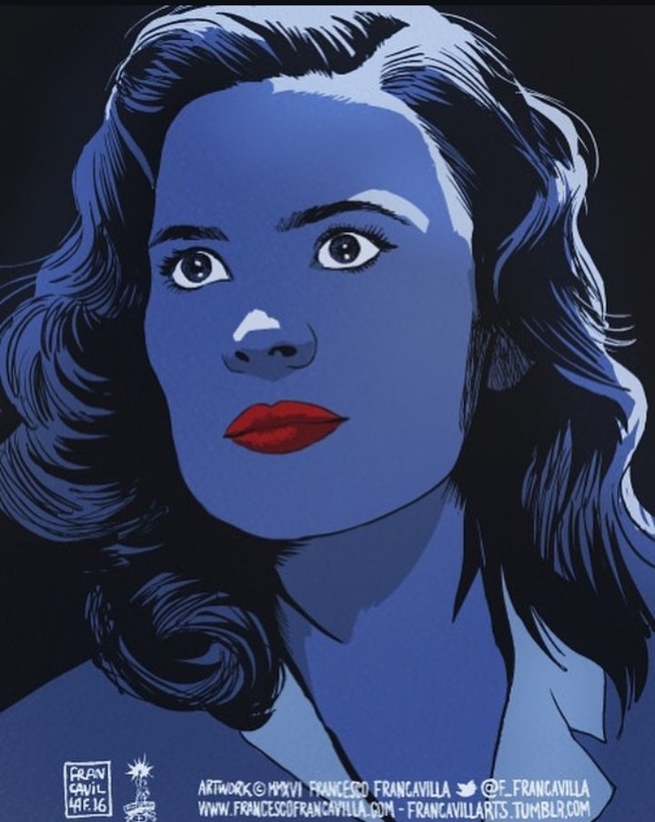 🕵️‍♀️|LINDA 
O artista Francesco Francavilla postou recente uma arte de Peggy Carter em seu Instagram.