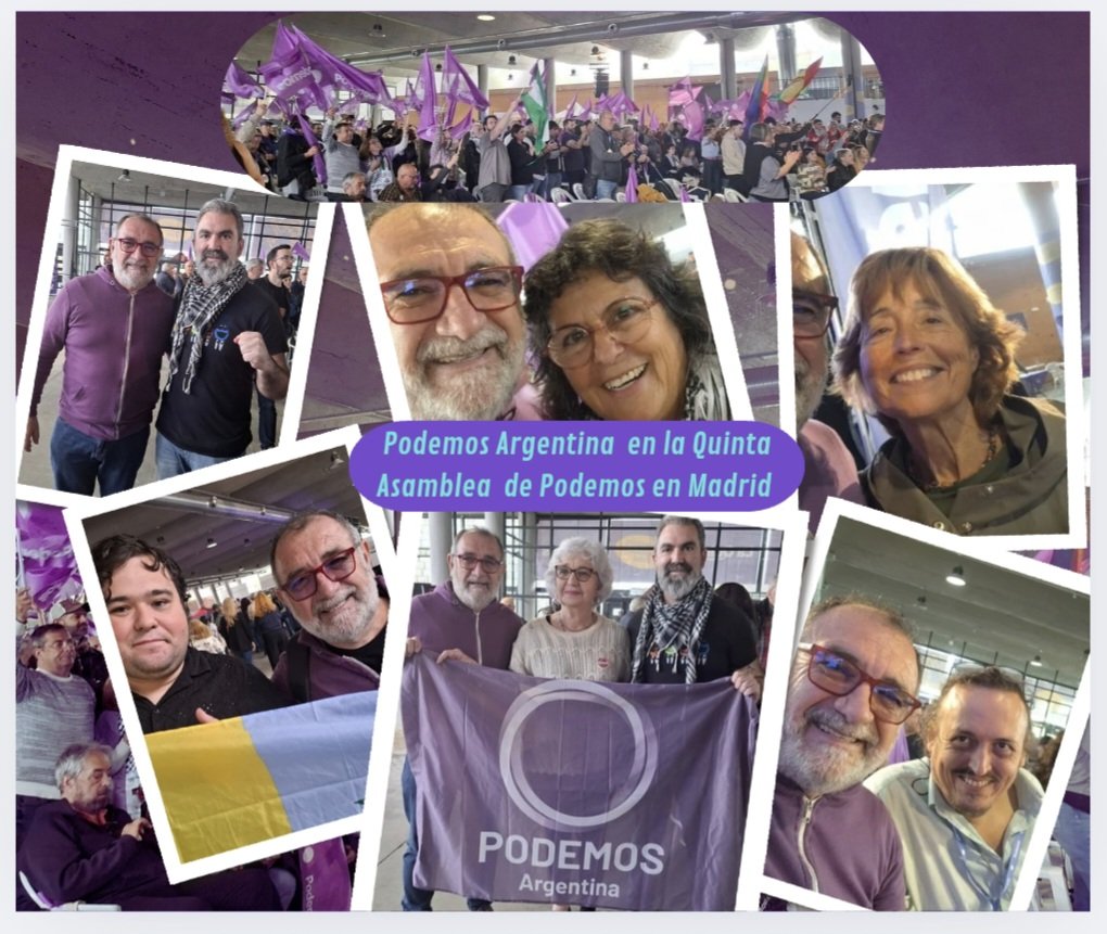 PodemosBA_Prov's tweet photo. Podemos Argentina,  junto con compañeros y compañeras de Podemos en el exterior estuvieron presentes en la Quinta Asamblea de Podemos en Madrid, más que nunca el exterior necesita voz  consensuada en el Consejo Ciudadano Estatal, NO IMPUESTA  serán cerca de 4.400.000 personas españolas  quienes integraran la Diáspora y su voz es necesaria ser escuchada.
Podemos  en Argentina lucha y luchará por más derechos y más conquistas junto a su gran militancia en la Red de  America.
¡Es de Justicia! que el exterior sea valorado y respetado!

Felicitaciones a las consejeros  y consejeras elegidas de la lista blanca en su totalidad y de la lista oficial, y a  nuestra secretaria general Ione Belarra nuestro agradecimiento  por su entrega dedicación y lucha , GRANDE COMPAÑERA 💪 
Donde siempre y como siempre Podemos Argentina.
¡Vamos por más!
                    https://t.co/w9rjmCNSOW