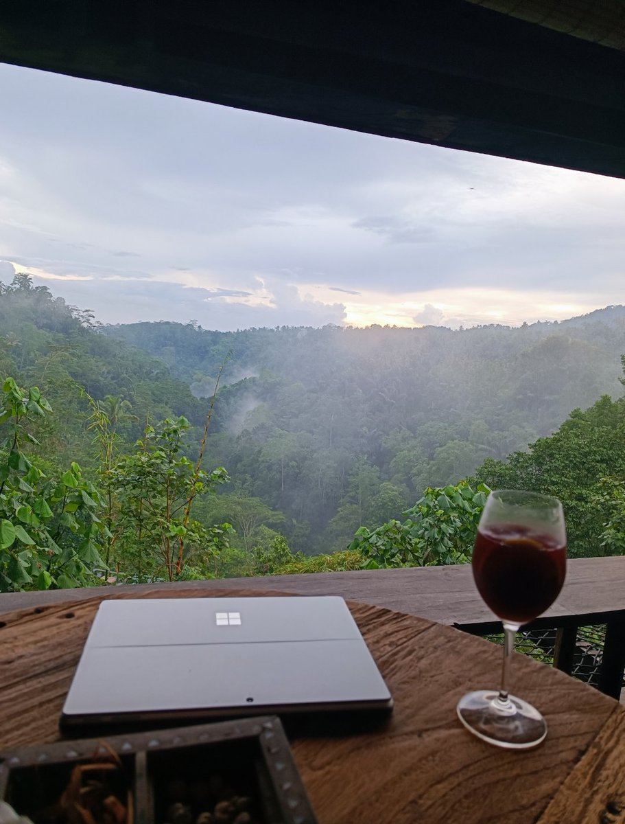 HlexNC's tweet photo. From my recent stay in Buahan, a Banyan Tree Escape. I agree that a @surface pro is the perfect travel companion. https://t.co/yYGzZigMNT