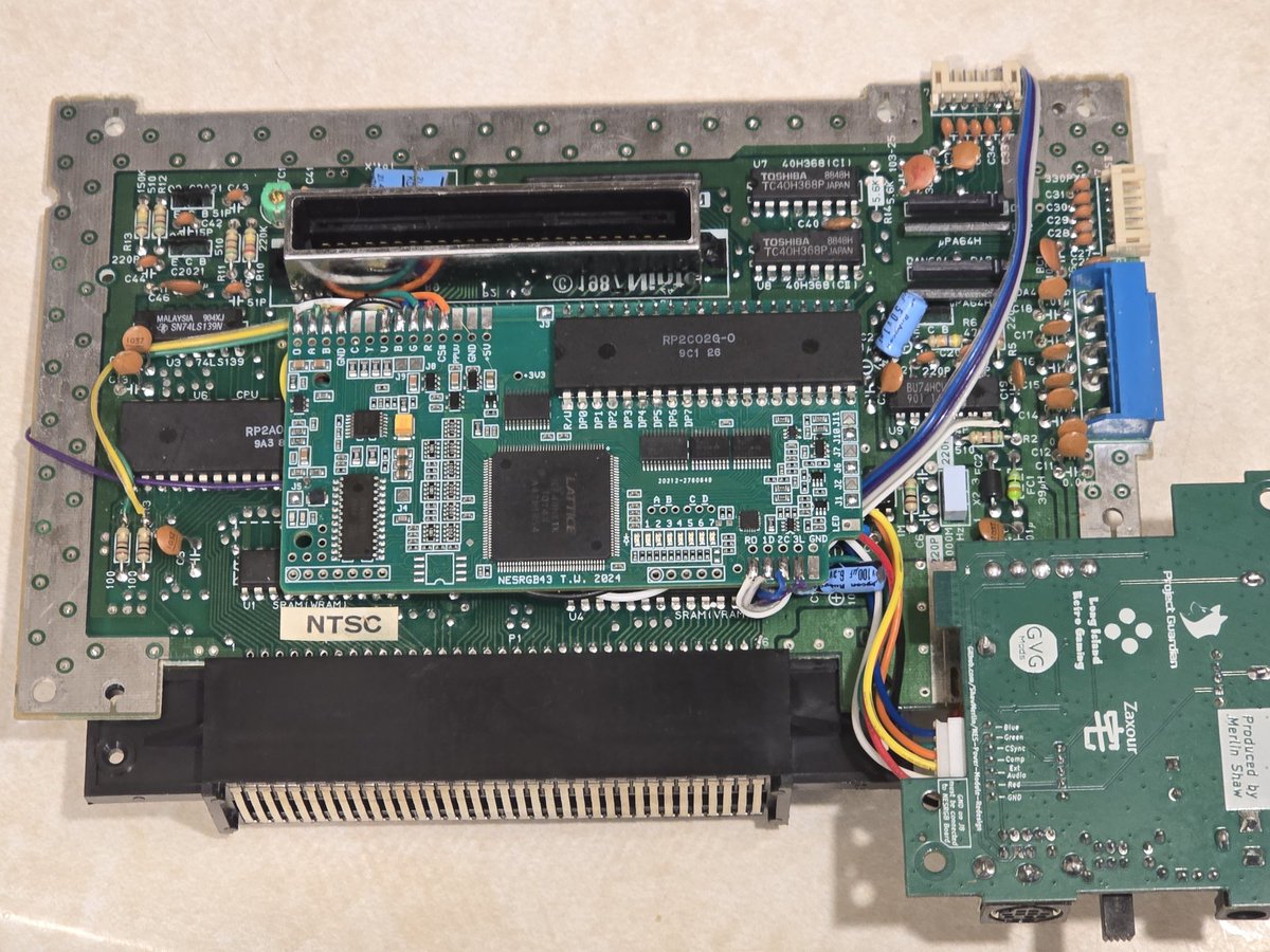 GVGmods's tweet photo. #NESRGB with a Genesis 2 output using the NES Revival Power module https://t.co/UNPG2s3TDE