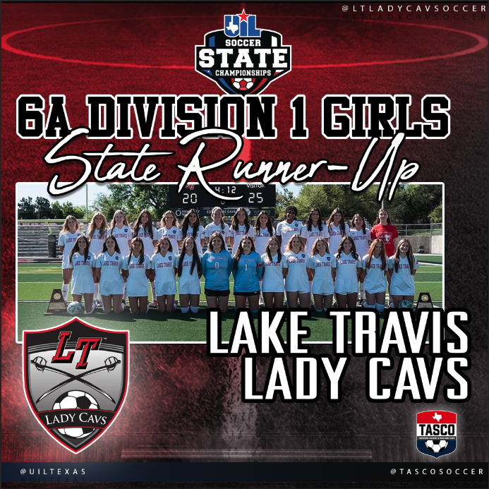 TASCO (@tascosoccer) on Twitter photo C/O our 2025 #UILState 6A Division 1 Girls Soccer Championship State Runner-Up ending their season with Silver Medals! Congrats Lady Cavs!
#TASCO #TXHSSoc #TXHSSoccer @UILTexas <a href="/ltladycavsoccer/">Lake Travis High School Women’s Soccer</a> C/O our 2025 #UILState 6A Division 1 Girls Soccer Championship State Runner-Up ending their season with Silver Medals! Congrats Lady Cavs!
#TASCO #TXHSSoc #TXHSSoccer @UILTexas <a href="/ltladycavsoccer/">Lake Travis High School Women’s Soccer</a>