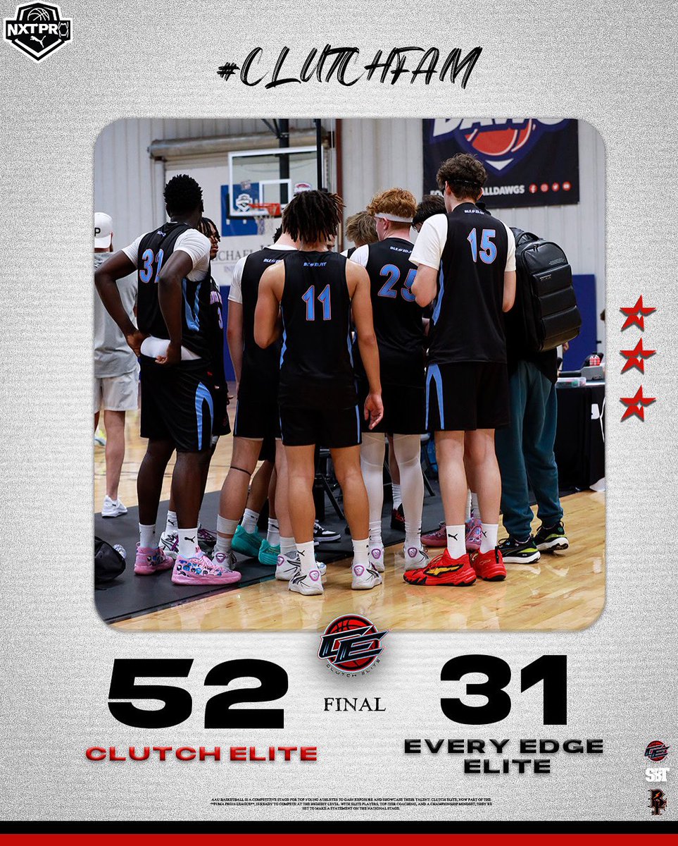 Mercy ruled AGAIN ✅

Clutch Elite 16U dominates Every Edge Elite and moves to 3-0 on the weekend. 😤

#ClutchFam #ClutchEliteAAU #BeTheNXTPro