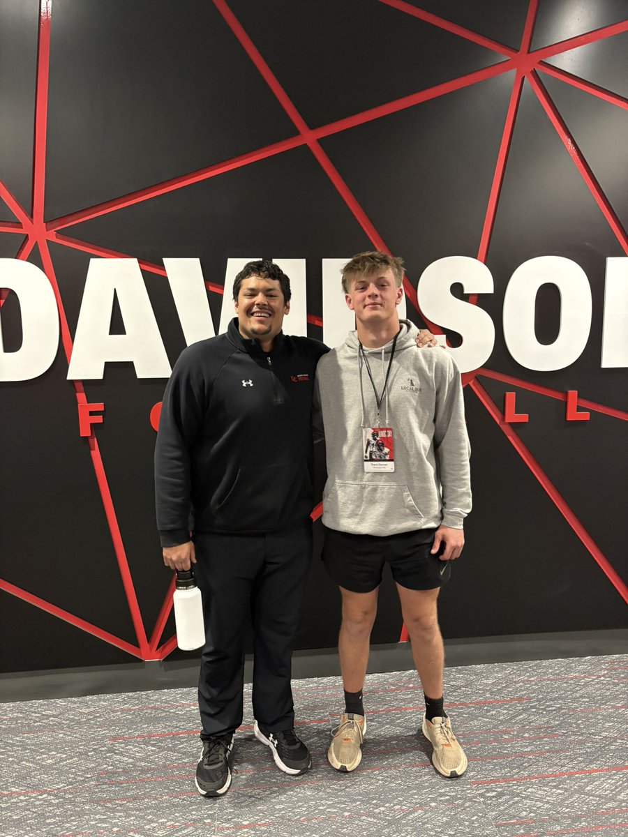 Trent garner (@trentgarner43) on Twitter photo Had a great two days at <a href="/DavidsonFB/">Davidson Football</a>. Had a great spring game and practice. Enjoyed meeting all the coaches and the D End group. Thank you for the invite <a href="/CoachQSuber/">Quinn Suber</a>
<a href="/Coach_Thakkar/">Saj Thakkar</a>
<a href="/Coach_Thakkar/">Saj Thakkar</a>
<a href="/CoachKasabian/">Brent Kasabian</a>
<a href="/PHSBulldogsFB/">PendletonDogsFB</a>
<a href="/CoachJJohnson4/">Jeremy Johnson</a> Had a great two days at <a href="/DavidsonFB/">Davidson Football</a>. Had a great spring game and practice. Enjoyed meeting all the coaches and the D End group. Thank you for the invite <a href="/CoachQSuber/">Quinn Suber</a>
<a href="/Coach_Thakkar/">Saj Thakkar</a>
<a href="/Coach_Thakkar/">Saj Thakkar</a>
<a href="/CoachKasabian/">Brent Kasabian</a>
<a href="/PHSBulldogsFB/">PendletonDogsFB</a>
<a href="/CoachJJohnson4/">Jeremy Johnson</a>