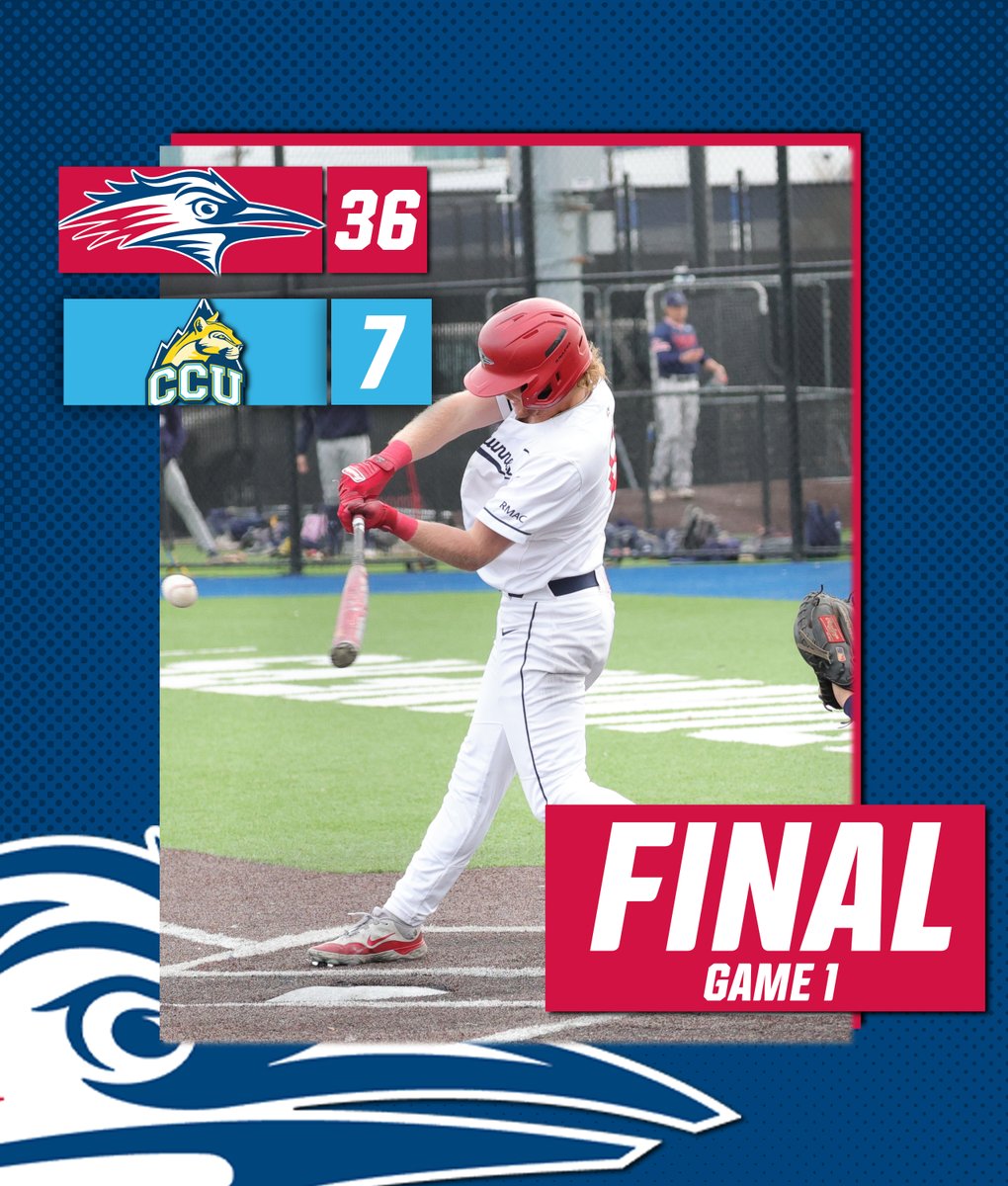 FINAL - Game 1 | #MSUDenver 36, CCU 7

⚾️ Gavin Schmeh: 6-for-7, 5 R, 9 RBIs, 2 2Bs, 1 3B, 2 HR🚀🚀 (Cycle 🤝 complete)
⚾️ Easton Amundson: 3-for-5, 3 R, 6 RBIs, 1 2B, 2 HR🚀🚀
⚾️ Cam Yuran: 3-for-3, 4 R, 1 2B, 1 HR🚀
⚾️ Andrew Biddle: 4-for-5, 4 R, 4 RBIs, 1 HR🚀

#GetRowdy🔴🔵