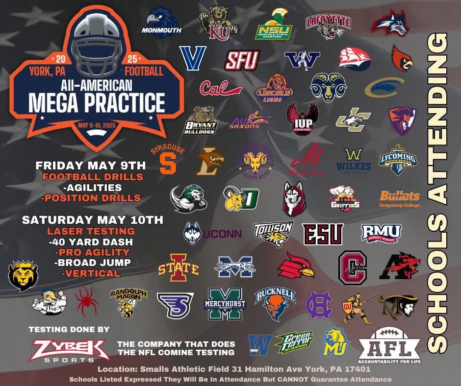 Russell Stoner (@russellstoner24) on Twitter photo If your registered for Mega.. drop your hudl so coaches can watch now. If you havenāt registered hereās the link!
<a href="/AFL_YorkPA/">AFL York PA</a>
<a href="/PaFootballNews/">Pennsylvania Football News</a>
<a href="/CoachCregger/">Ben Cregger</a>
<a href="/CoachMattGrz/">Matthew Grzechowiak</a>
<a href="/coachCPowell2/">Chaz Miller-Powell</a>
linktr.ee/aflyork If your registered for Mega.. drop your hudl so coaches can watch now. If you havenāt registered hereās the link!
<a href="/AFL_YorkPA/">AFL York PA</a>
<a href="/PaFootballNews/">Pennsylvania Football News</a>
<a href="/CoachCregger/">Ben Cregger</a>
<a href="/CoachMattGrz/">Matthew Grzechowiak</a>
<a href="/coachCPowell2/">Chaz Miller-Powell</a>
linktr.ee/aflyork