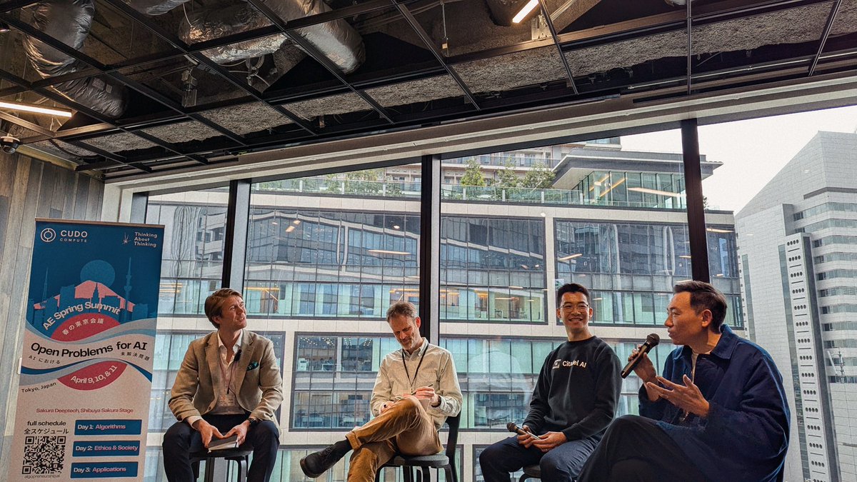 Skyler Wang (@skylrwang) on Twitter photo Had an absolute blasting meeting people, giving a keynote, and organizing a panel at the Spring Summit on Open Problems for AI in Tokyo. Cannot wait to be back next year with <a href="/RMBattleday/">Ruairidh Battleday</a> and the rest of the <a href="/thought_channel/">ThAT (Thinking about Thinking)</a> team. 🌸 Had an absolute blasting meeting people, giving a keynote, and organizing a panel at the Spring Summit on Open Problems for AI in Tokyo. Cannot wait to be back next year with <a href="/RMBattleday/">Ruairidh Battleday</a> and the rest of the <a href="/thought_channel/">ThAT (Thinking about Thinking)</a> team. 🌸