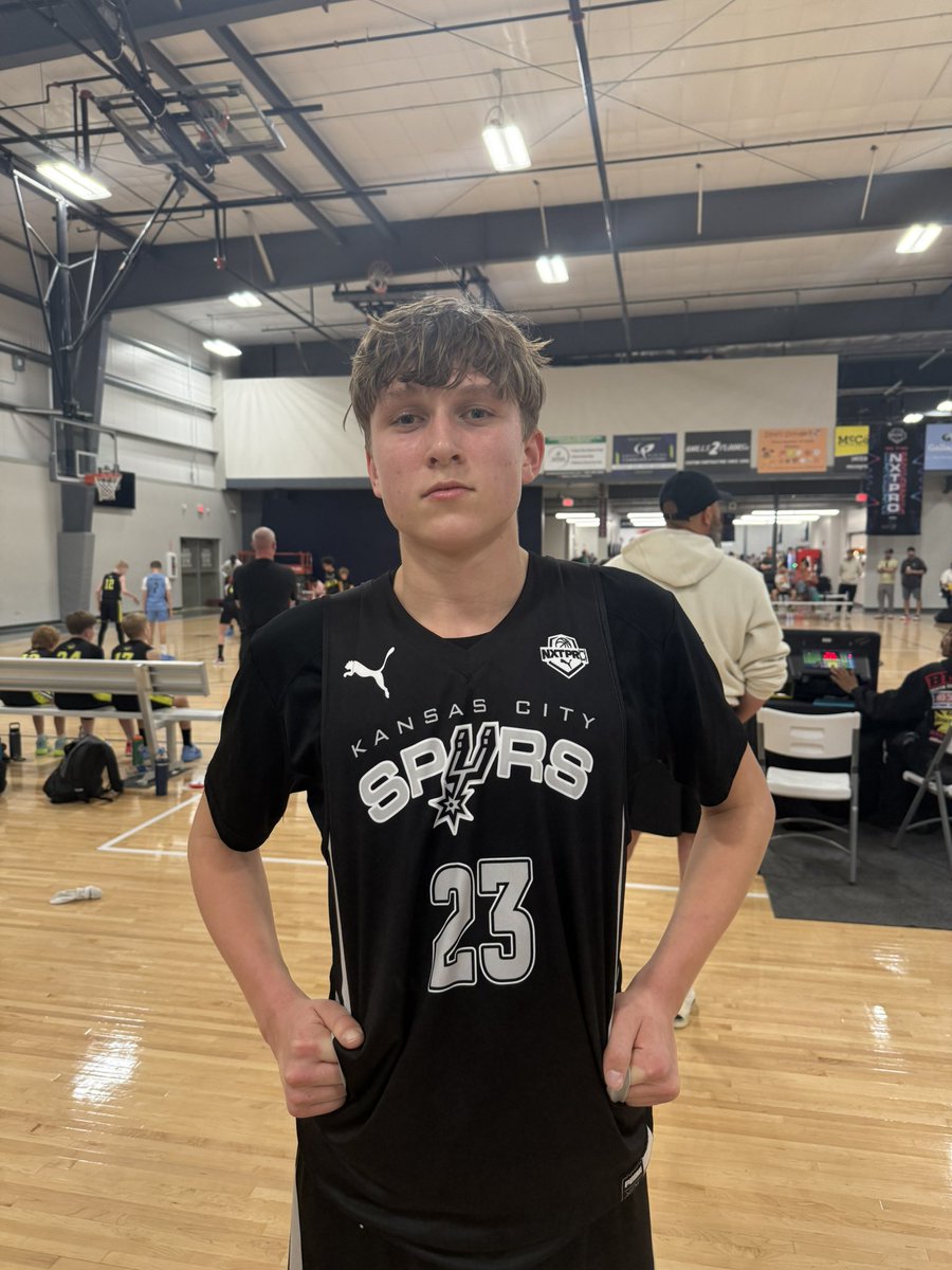 Cam (@camden_rine) on Twitter photo Player of the Game: Brayden DeBruin
The 6’2 2028 W showed it all tonight for the KC Spurs 15u Brown. 20+ points and got to the rim whenever he wanted.
Someone to keep an eye on going forward.
<a href="/KCSPURSBBALL/">KC SPURS BASKETBALL</a>
<a href="/NxtProHoops/">NXTPRO Hoops</a> Player of the Game: Brayden DeBruin
The 6’2 2028 W showed it all tonight for the KC Spurs 15u Brown. 20+ points and got to the rim whenever he wanted.
Someone to keep an eye on going forward.
<a href="/KCSPURSBBALL/">KC SPURS BASKETBALL</a>
<a href="/NxtProHoops/">NXTPRO Hoops</a>