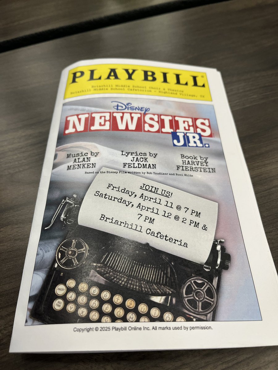 mdavidtrue's tweet image. Amazing performance by the @BMSBulldogs theater program. @Newsies production was amazing.