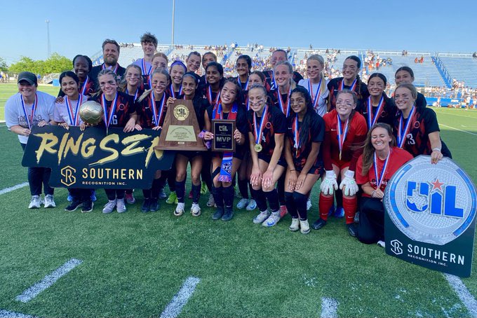 Baca_Nation's tweet photo. Congratulations to the 6A D1 State Champions @CoppellCowgirls!

Could not be more proud of these girls for how hard they worked to get here. Last year they set a goal, never lost sight of the mission &amp; today they made it a reality!

Love you girls, this was EARNED! 🏆 
#CFND https://t.co/OIYCvzZPsb