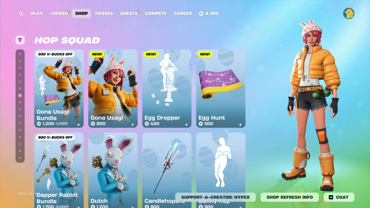 HYPEX's tweet photo. NEW 800 V-BUCKS SKIN OUT NOW 🔥

GET HER HERE: https://t.co/zIQgCMB0AH
Use Code "HYPEX" if you'd like to support me ❤️ #EpicPartner https://t.co/tDhr3nrVM4