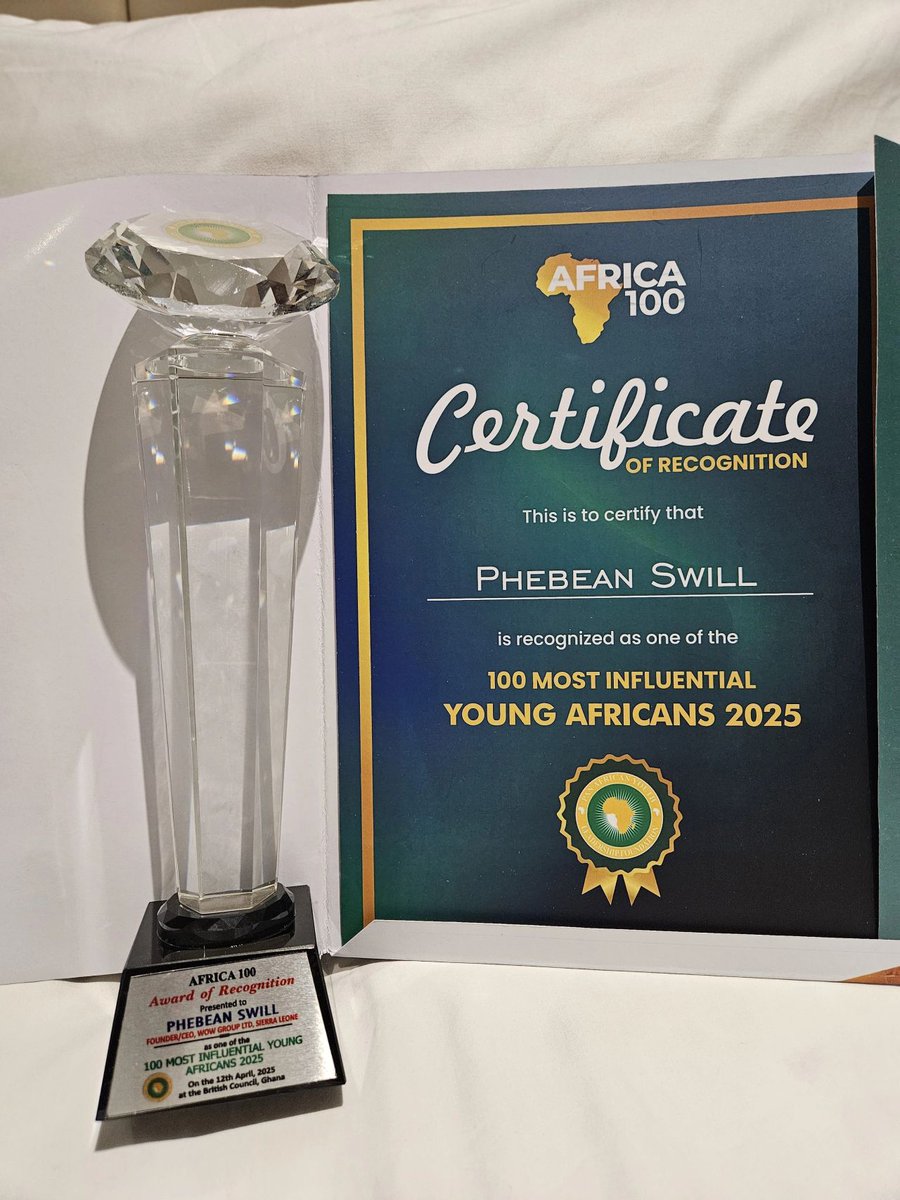 Congratulations to Our Outstanding Alumna – Phebean Swill!
We are immensely proud to celebrate Phebean Swill, Founder/CEO of WOW Group Ltd, on being honoured with the Africa 100 Award of Recognition as one of the 100 Most Influential Young Africans 2025!