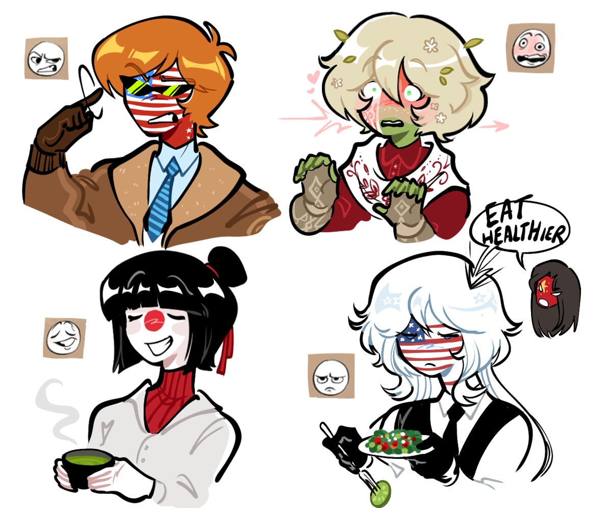 omlette_cheesyy's tweet photo. Each day I do 4 expressions practice 
Should I post more of em?

#countryhumans https://t.co/AWPlhvQYdT