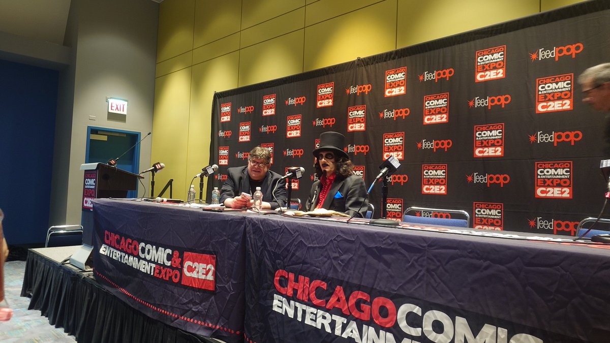 SaulFemm's tweet photo. Met the GOAT @Svengoolie
 today. Been hooked on the show since his first appearance on @TellEmSteveDave
. Super friendly and generous with his time. Great panel.

#Svengoolie #c2e22025 @sundayjeff https://t.co/bCCT4k4uPO