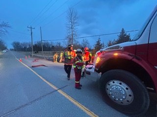 This past week, firefighters from Station 3  and 4 used their training night to train on portable pumps and setting up water sources where we do not have hydrants. Firefighting in a rural setting can look quite different than firefighting in an urban setting.