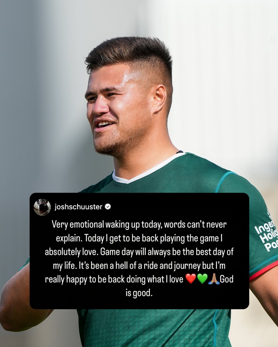Wishing Josh Schuster the best of luck in his first game in the red &amp; green jersey today for our NSW Cup team 🐰❤️💚