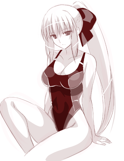 グレスケ感で色付けても影番判定されるかなテスト テストに選ばれたのは競泳水着モルガン陛下でした。 でもこれは陰影付けてるから判定されるかもしれんなぁ… #FGO