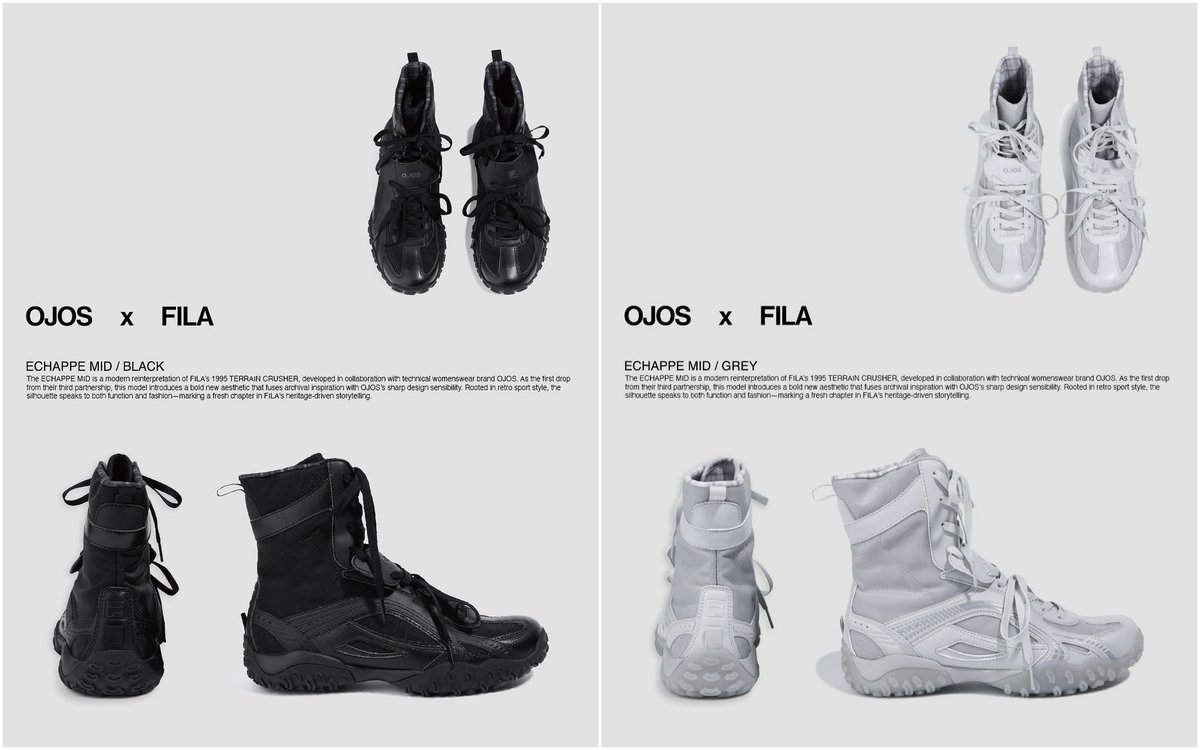 2025年 4/25 発売】 FILA × OJOS ECHAPPE MID 